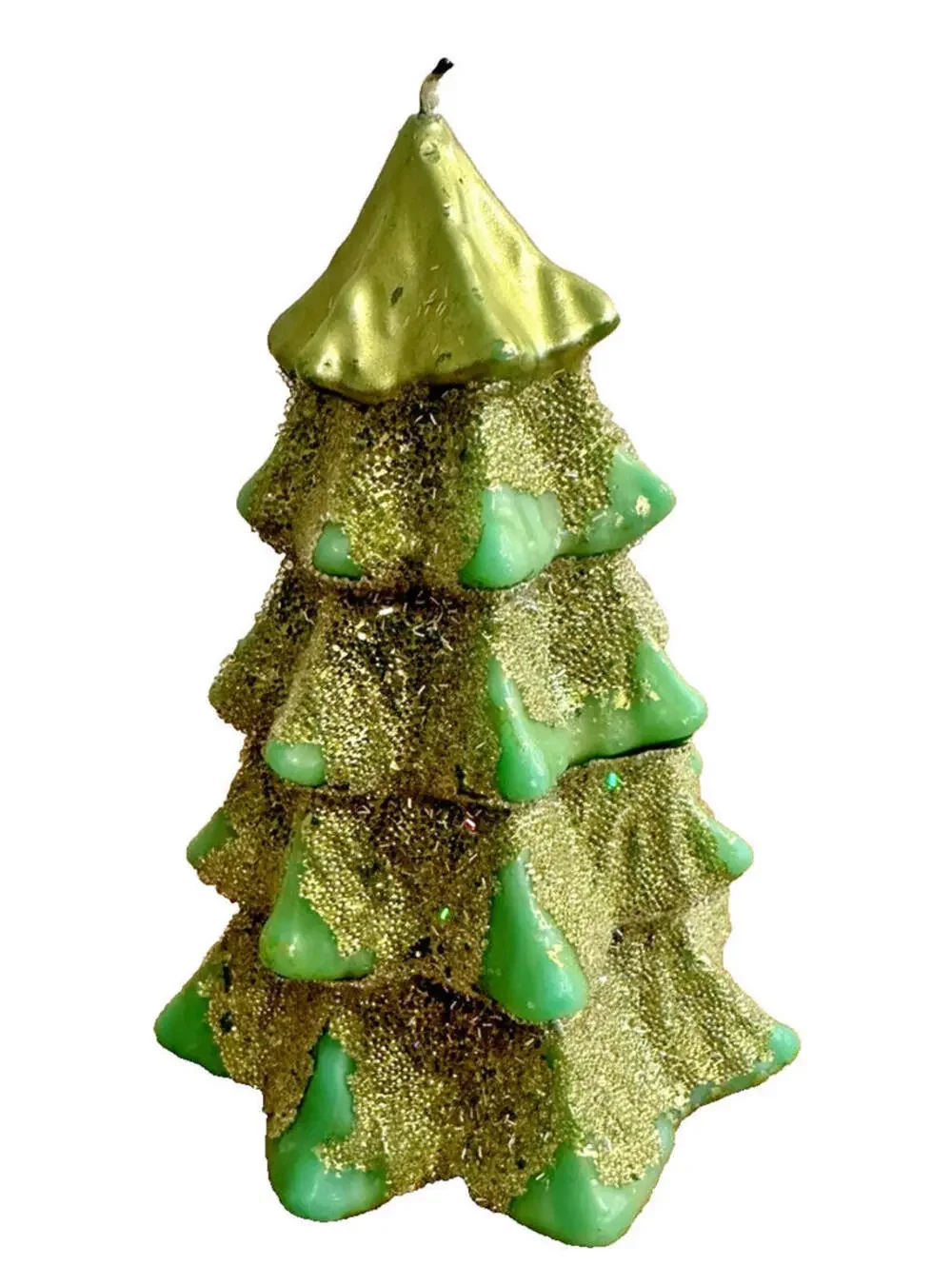 Pottery Barn Green Winter Tree 6” Candle - Lit Once burned for less than a Min
